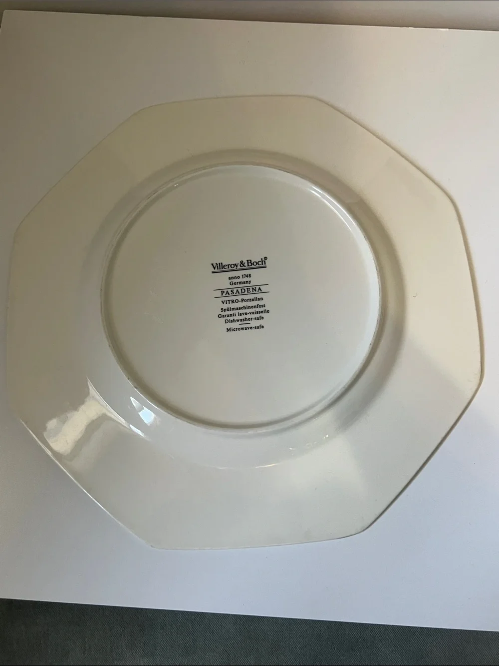 Villeroy & Boch PASADENA Octagon Dinner Plates Set of 2 anno 1748 Germany